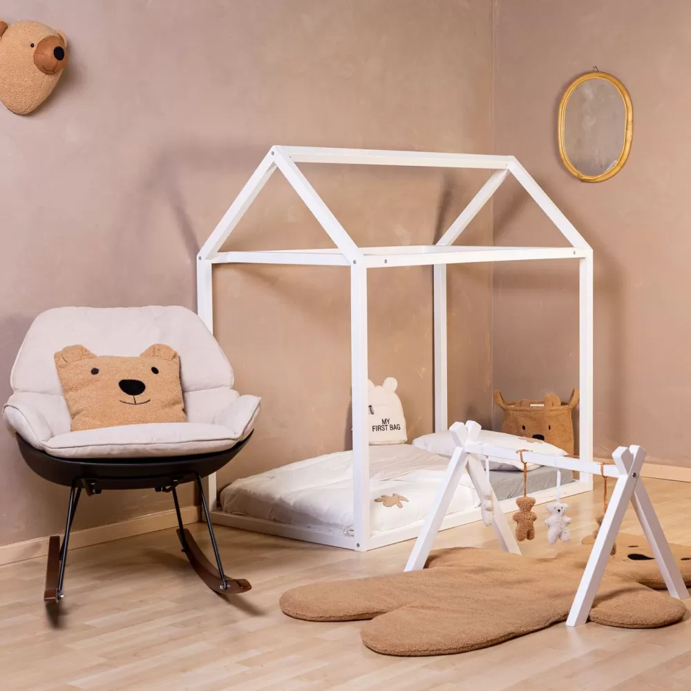 Flash Sale Childhome Donsovertrek + Kussensloop - 100X140 Cm - Jersey Melange Beige / Mousseline Teddy