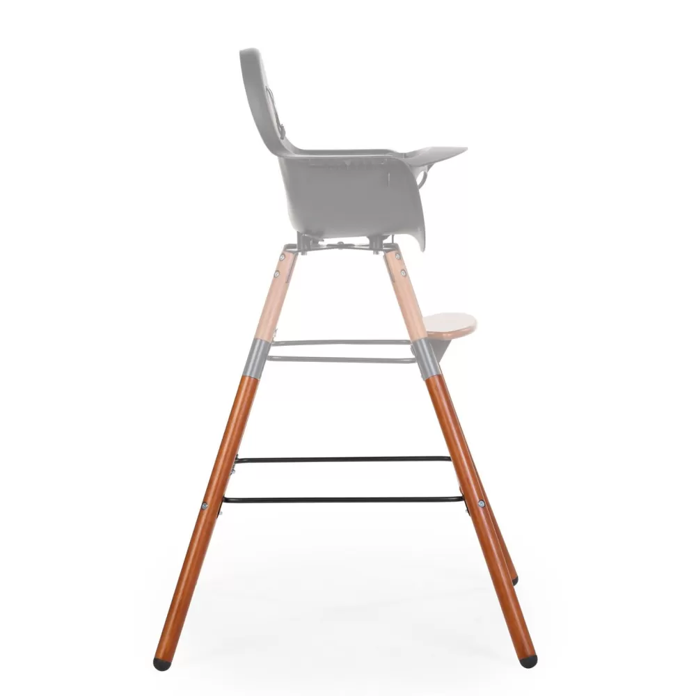 Flash Sale Childhome Evolu Extra Set Lange Poten + Voetsteun - Hout - Donker Naturel Zwart