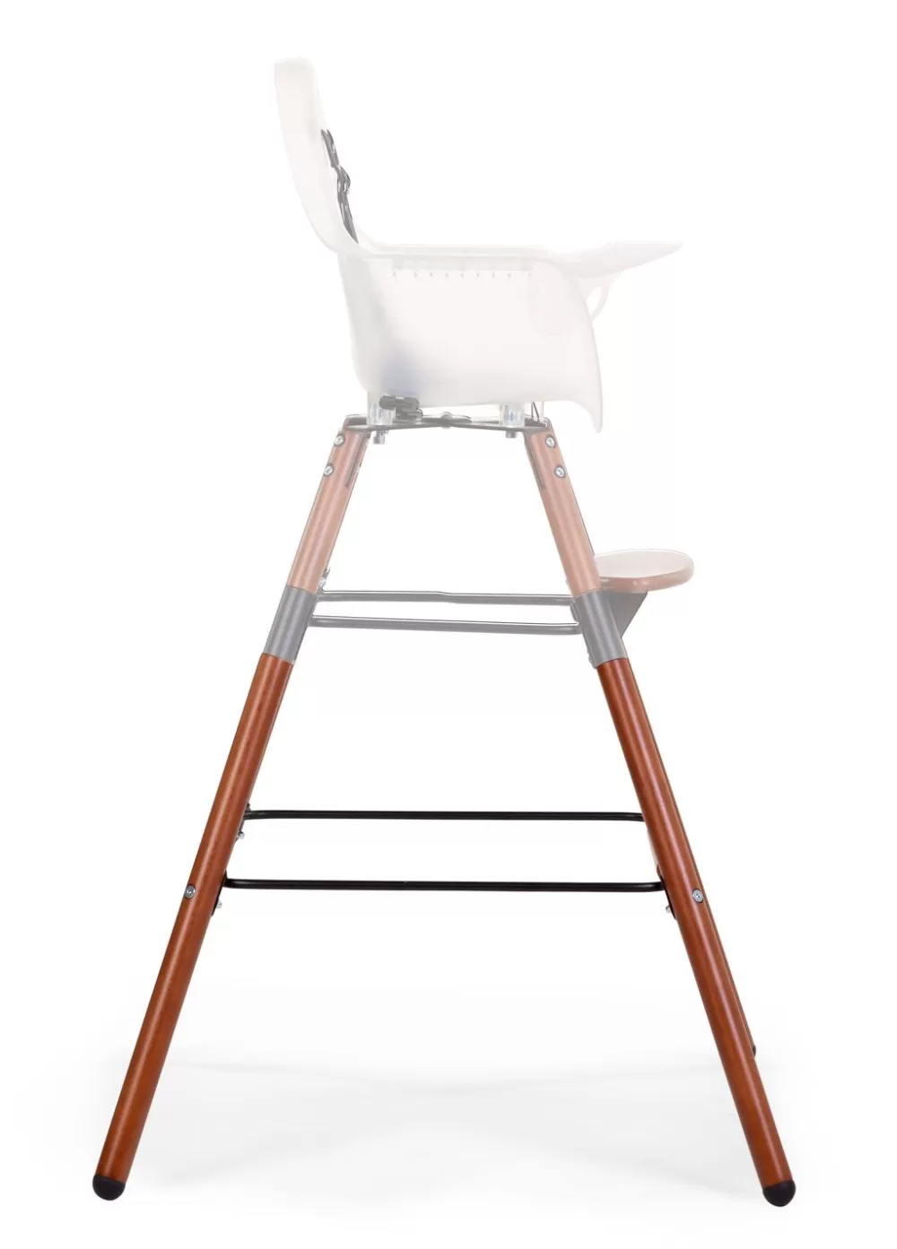 Flash Sale Childhome Evolu Extra Set Lange Poten + Voetsteun - Hout - Donker Naturel Zwart