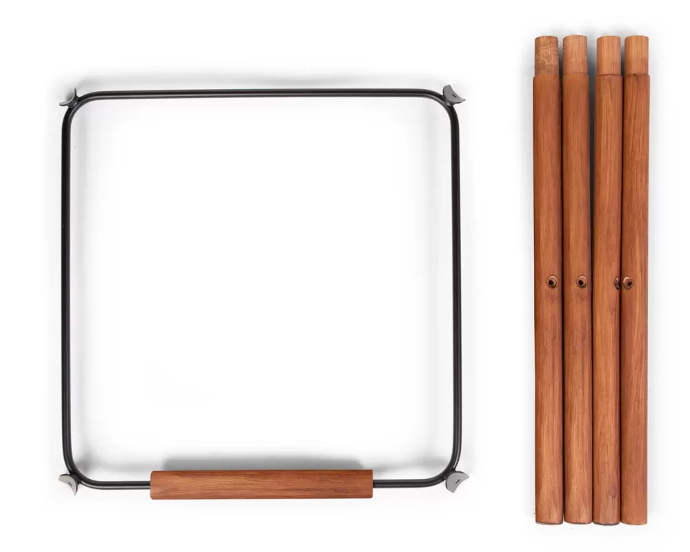 Flash Sale Childhome Evolu Extra Set Lange Poten + Voetsteun - Hout - Donker Naturel Zwart