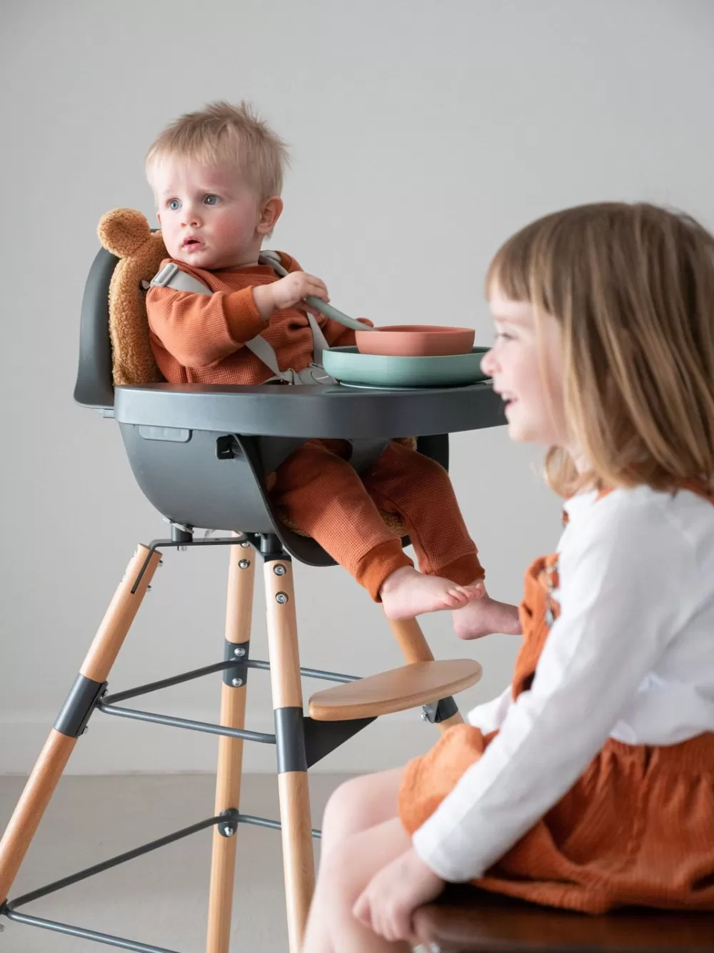 Cheap Childhome Evolu Kinderstoel - Verstelbaar In Hoogte (50-75 Cm/*90 Cm) - Naturel Antraciet