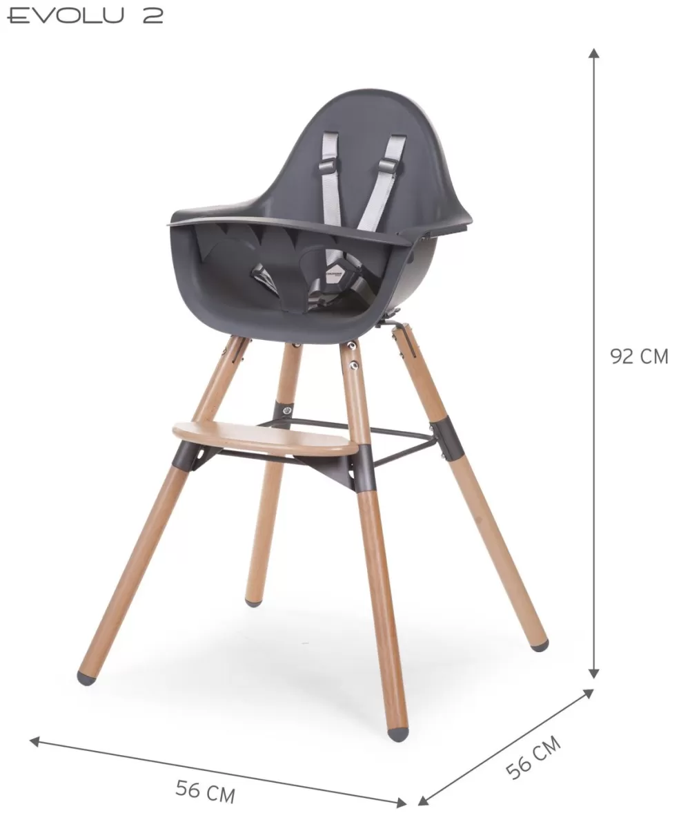 Cheap Childhome Evolu Kinderstoel - Verstelbaar In Hoogte (50-75 Cm/*90 Cm) - Naturel Antraciet