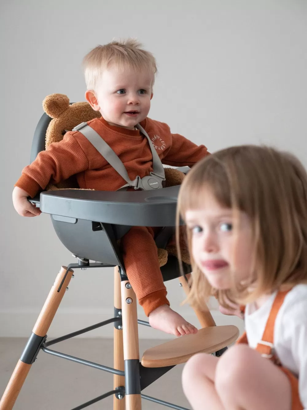 Cheap Childhome Evolu Kinderstoel - Verstelbaar In Hoogte (50-75 Cm/*90 Cm) - Naturel Antraciet