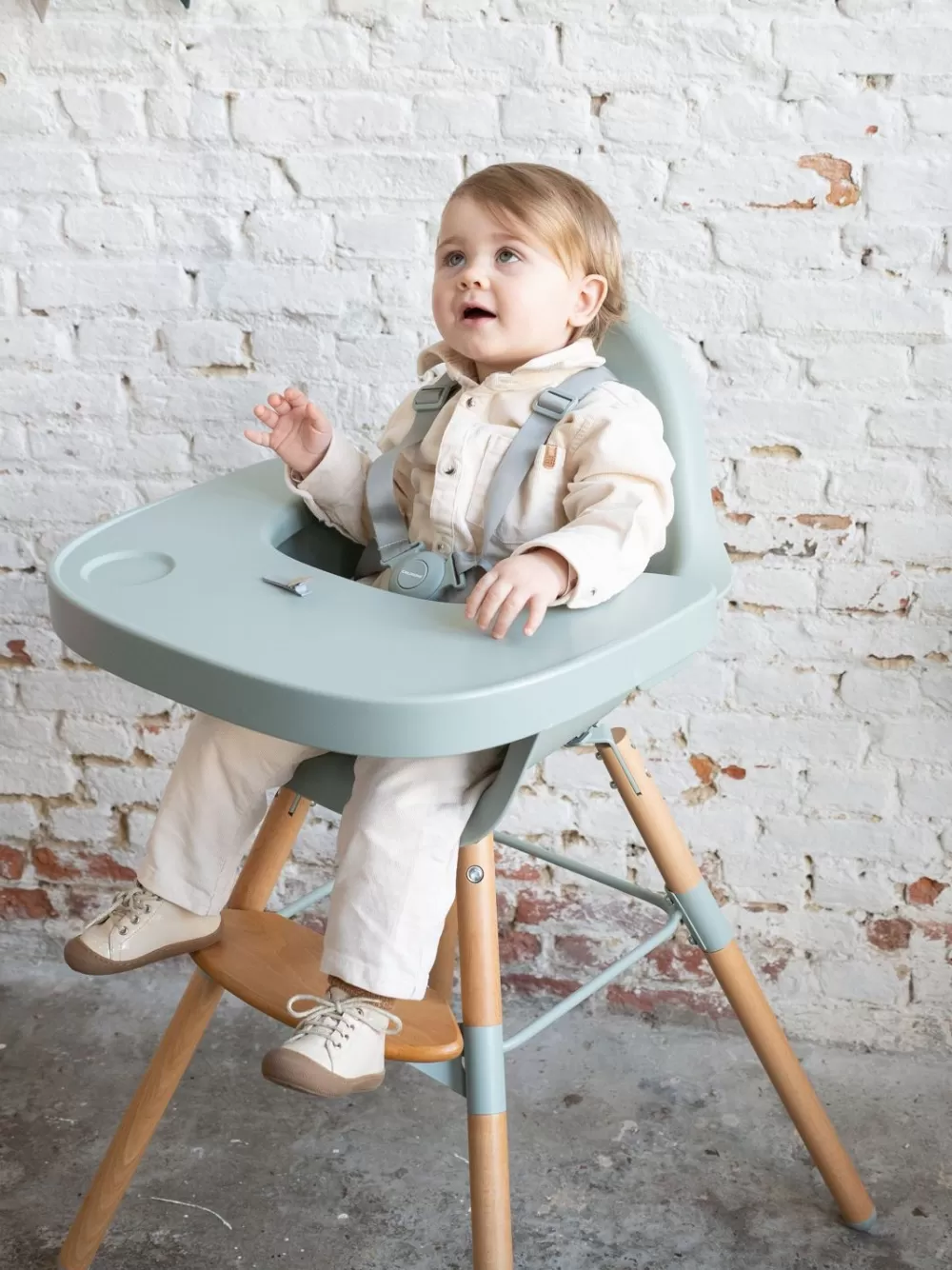 Shop Childhome Evolu Kinderstoel - Verstelbaar In Hoogte (50-75 Cm/*90 Cm) - Naturel Munt