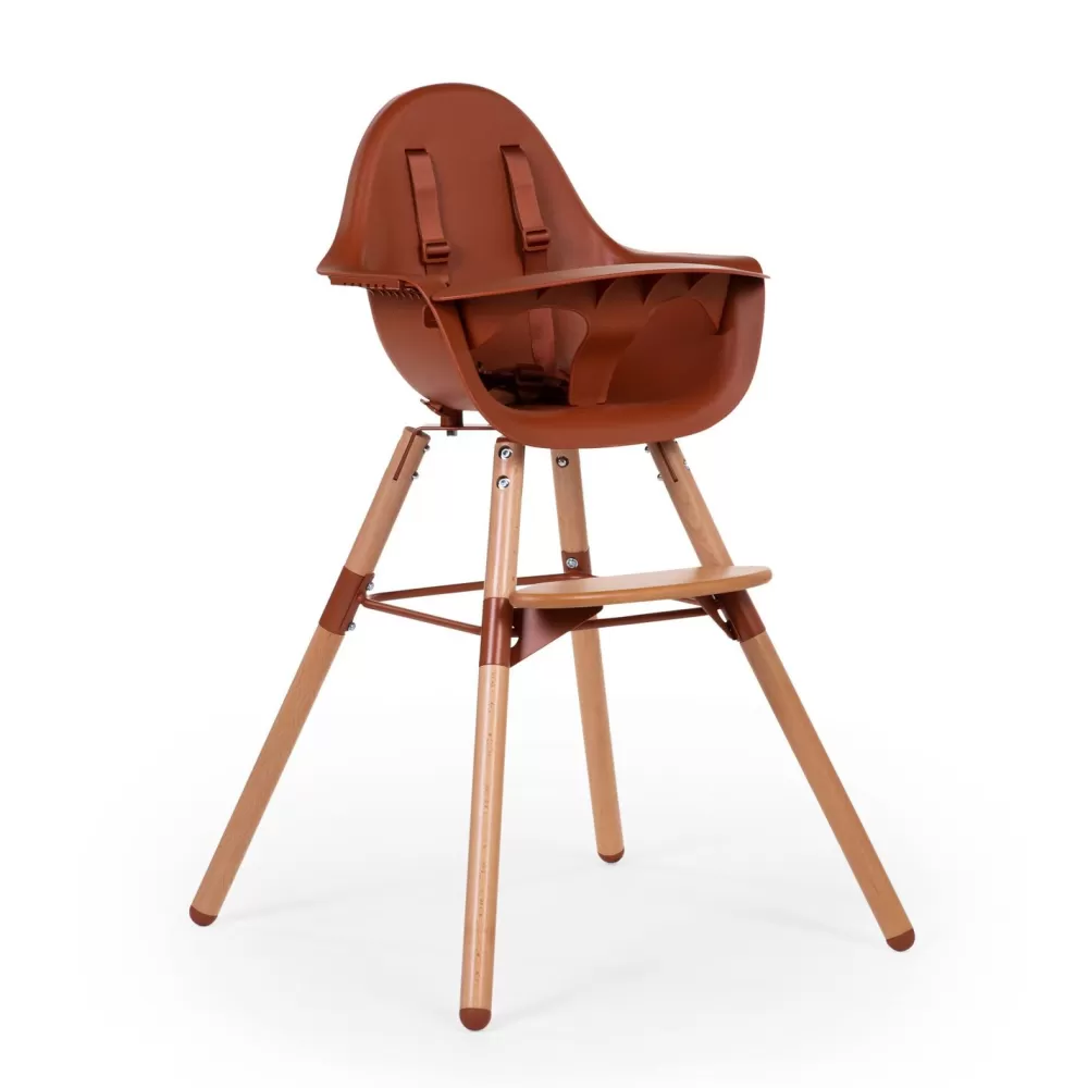 Sale Childhome Evolu Kinderstoel - Verstelbaar In Hoogte (50-75 Cm/*90 Cm) - Naturel Roest