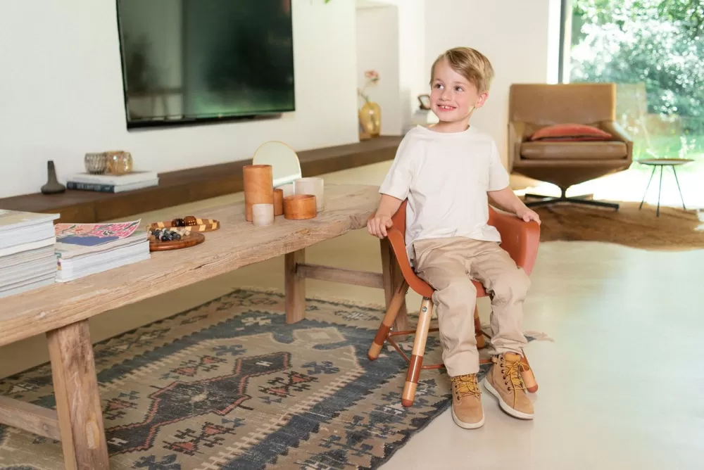 Sale Childhome Evolu Kinderstoel - Verstelbaar In Hoogte (50-75 Cm/*90 Cm) - Naturel Roest