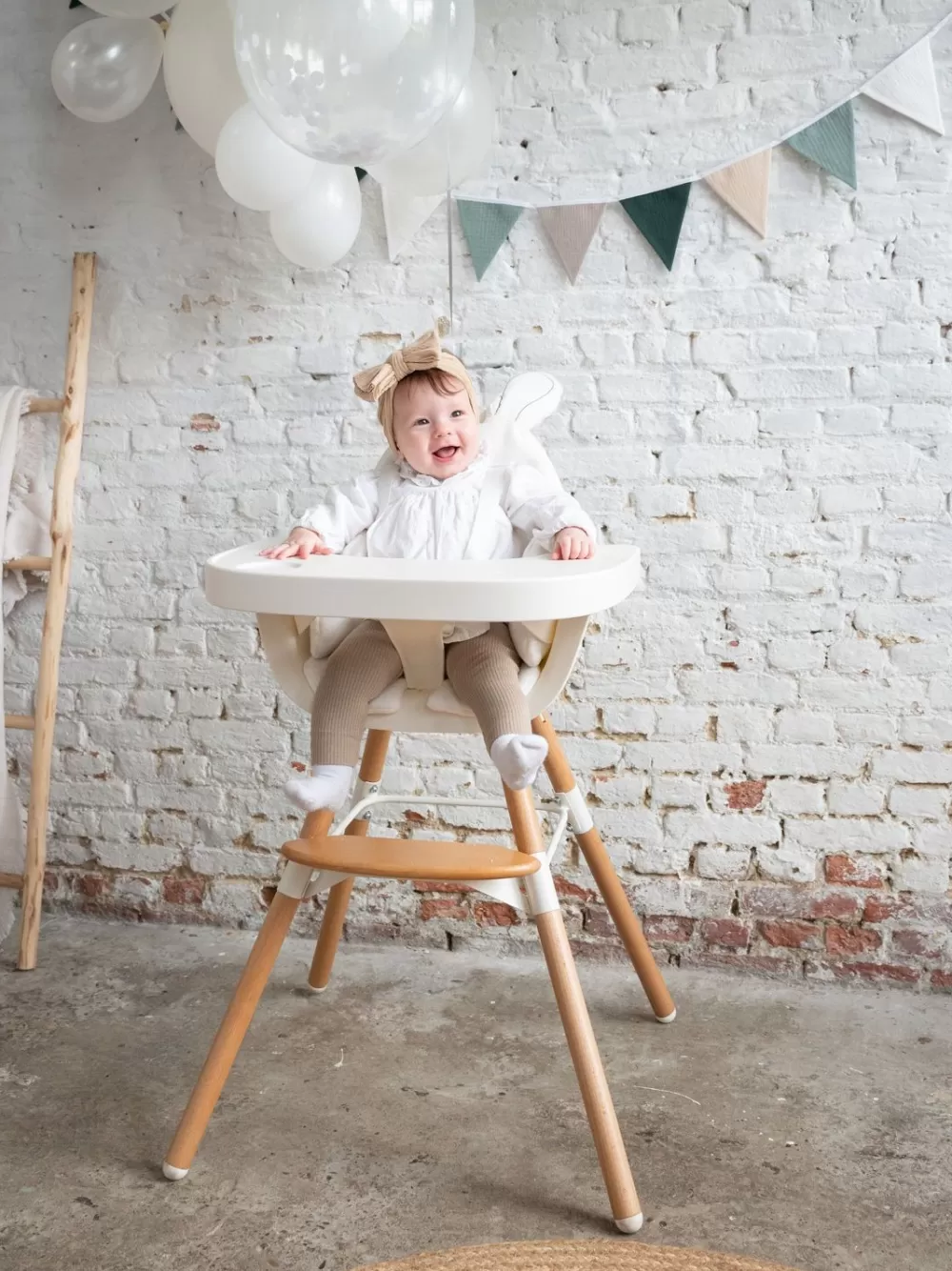 Store Childhome Evolu Kinderstoel - Verstelbaar In Hoogte (50-75 Cm/*90 Cm) - Naturel Wit