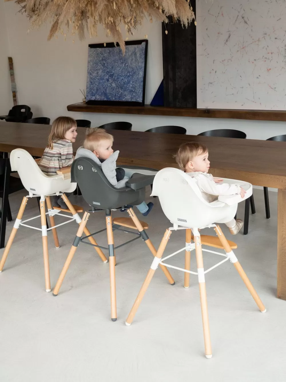 Store Childhome Evolu Kinderstoel - Verstelbaar In Hoogte (50-75 Cm/*90 Cm) - Naturel Wit