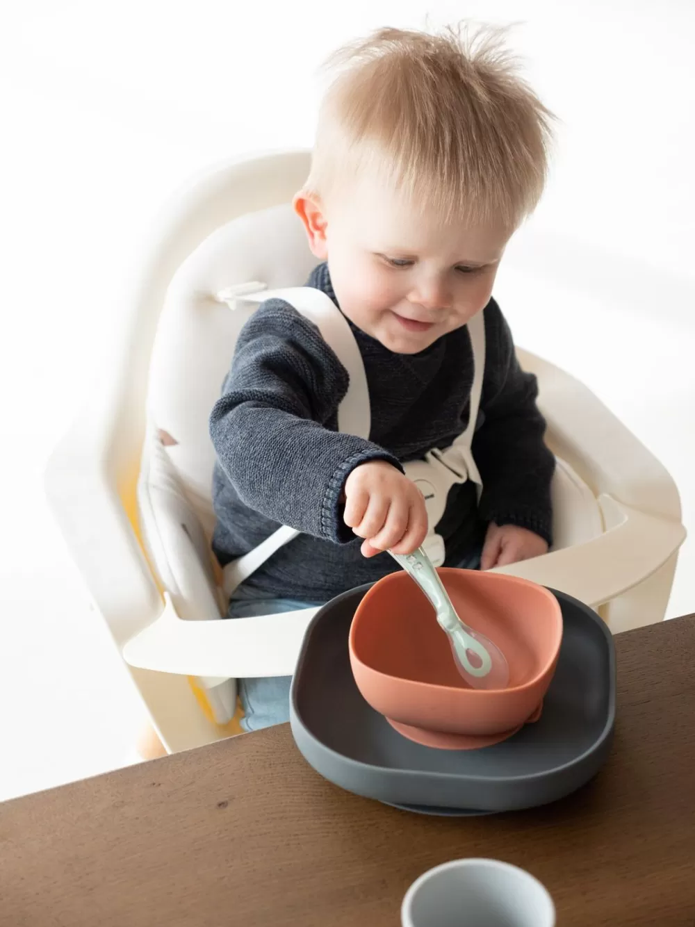 Store Childhome Evolu Kinderstoel - Verstelbaar In Hoogte (50-75 Cm/*90 Cm) - Naturel Wit