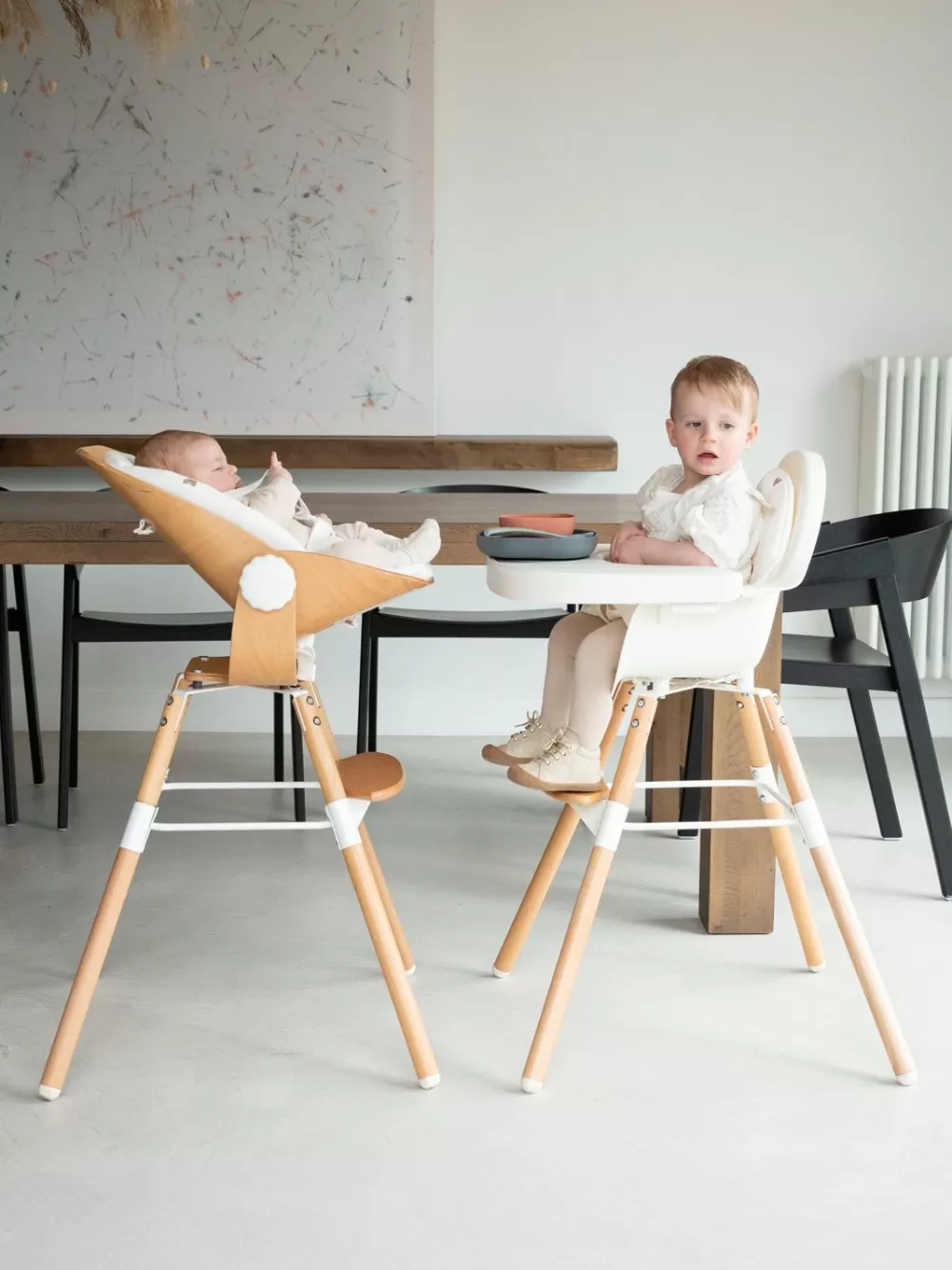 Store Childhome Evolu Newborn Seat Voor Evolu 2 + One.80° - Hout - Naturel Wit