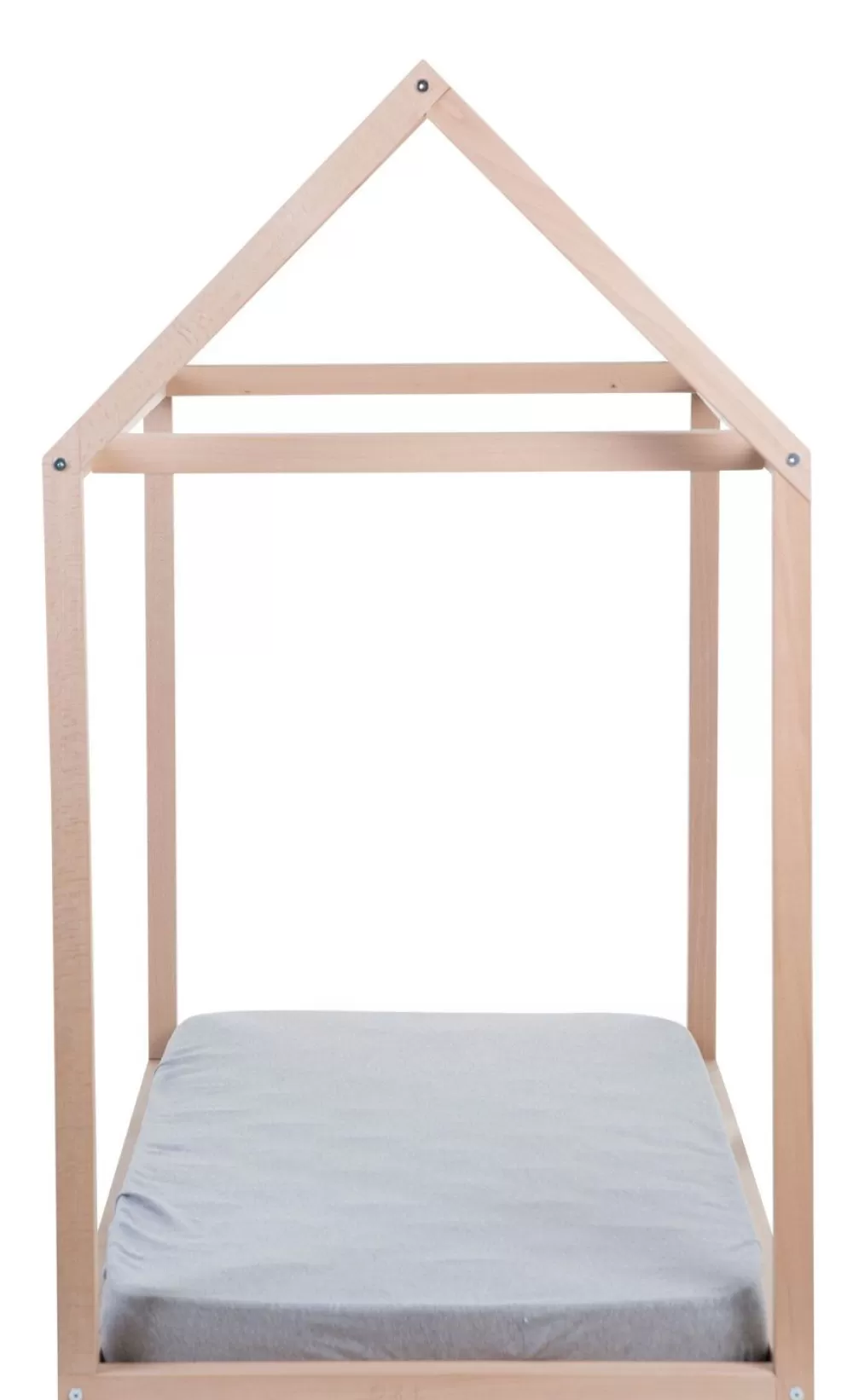 Clearance Childhome Huis Bed - 70X140 Cm - Hout - Naturel Ja, Graag Met Lattenbodem