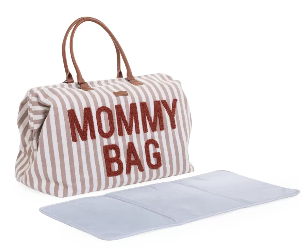 Cheap Childhome Mommy Bag ® Verzorgingstas - Stripes - Nude/Terracotta