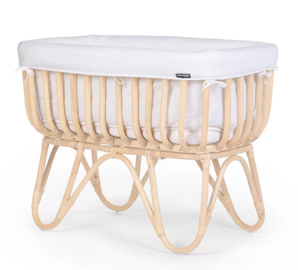 Sale Childhome Omrander Voor Rattan Wieg Rechthoekig - Jersey - Ecru