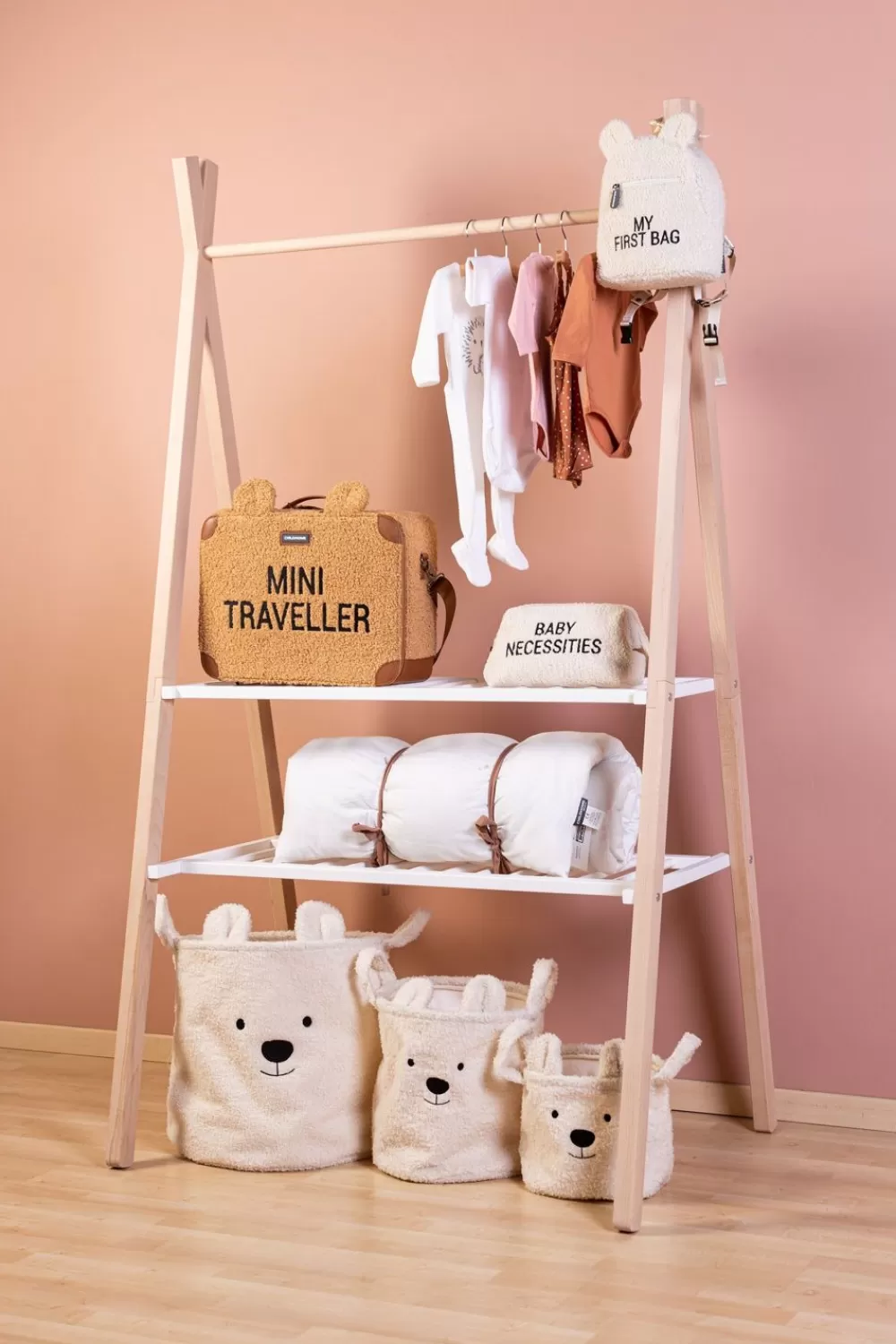 Store Childhome Opbergmand - 25X20X20 Cm - Teddy - Ecru