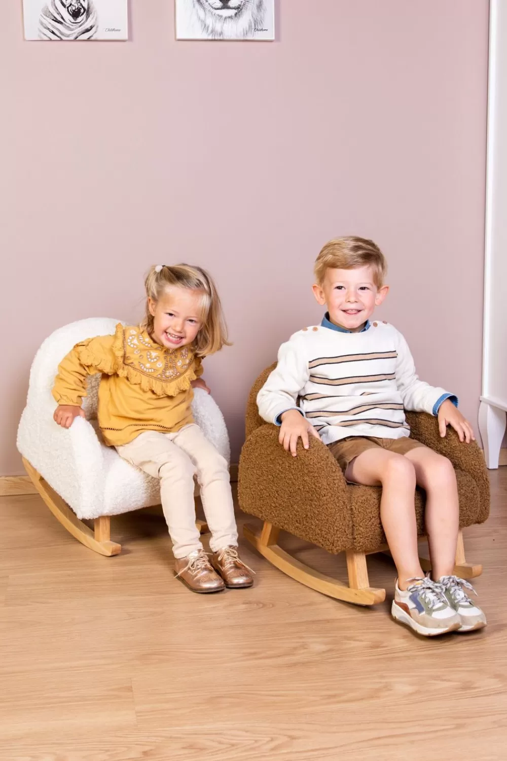 Cheap Childhome Schommelstoel Voor Kinderen - Teddy - Bruin Naturel