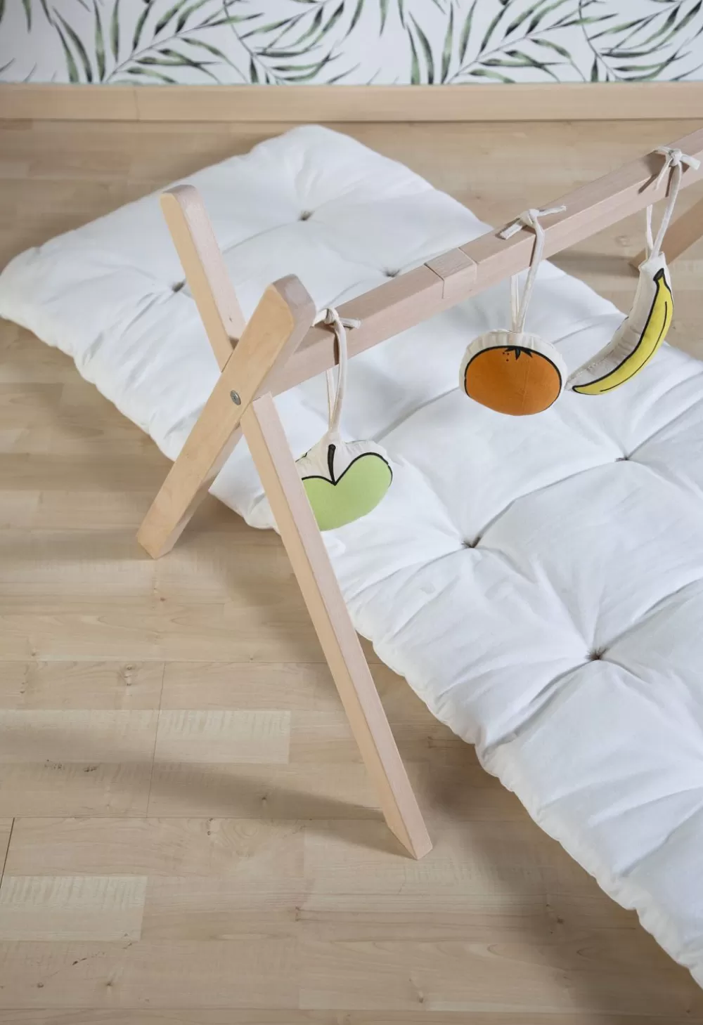 Fashion Childhome Tipi Staander Voor Moses Mand + Baby Gym - Hout - Naturel