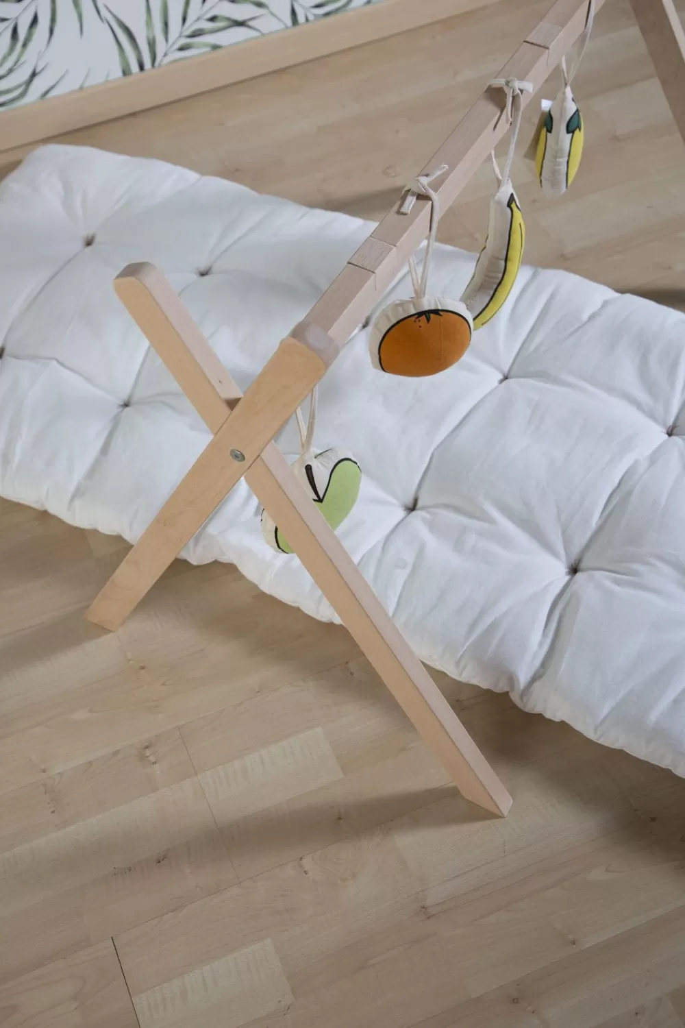 Fashion Childhome Tipi Staander Voor Moses Mand + Baby Gym - Hout - Naturel