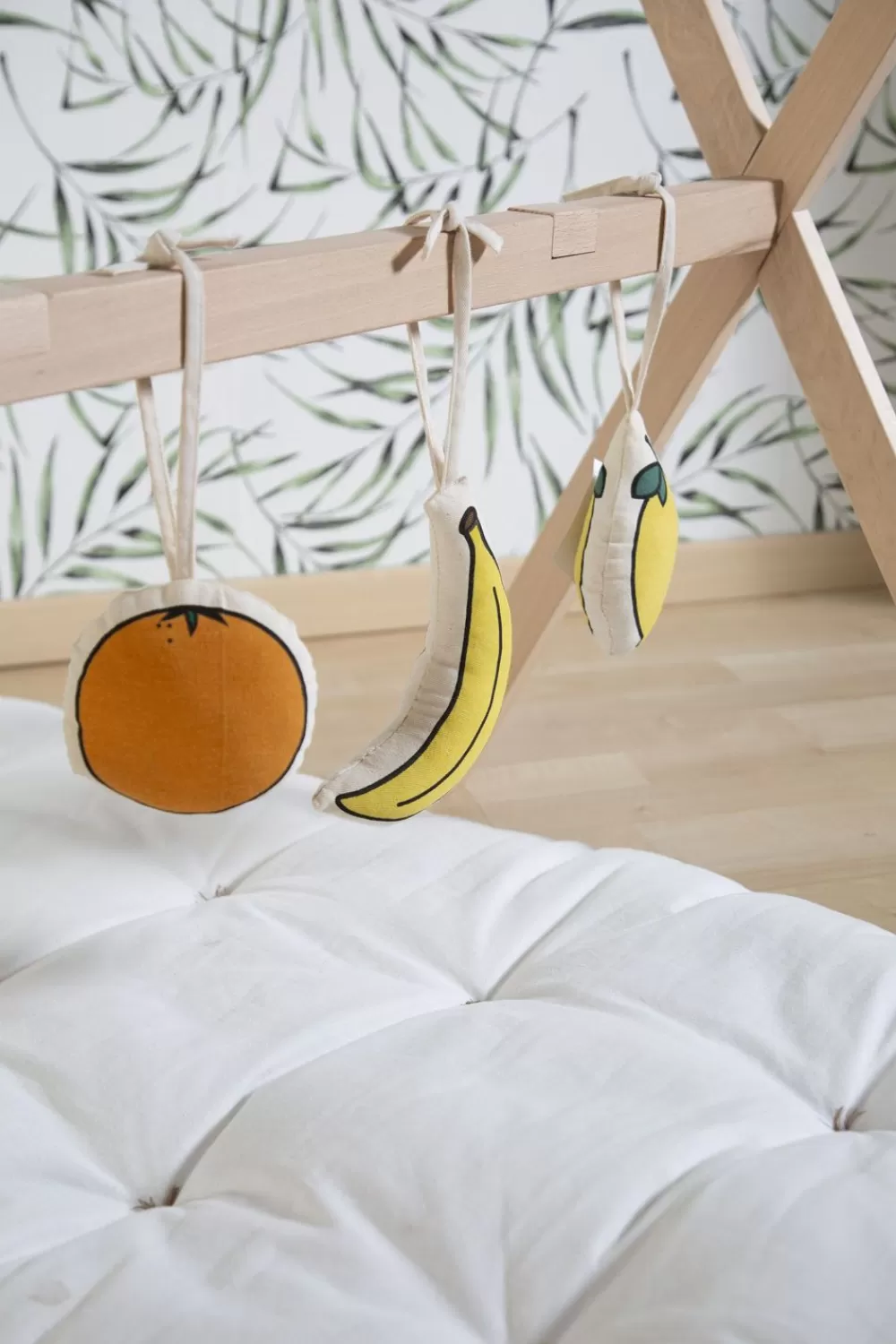 Fashion Childhome Tipi Staander Voor Moses Mand + Baby Gym - Hout - Naturel