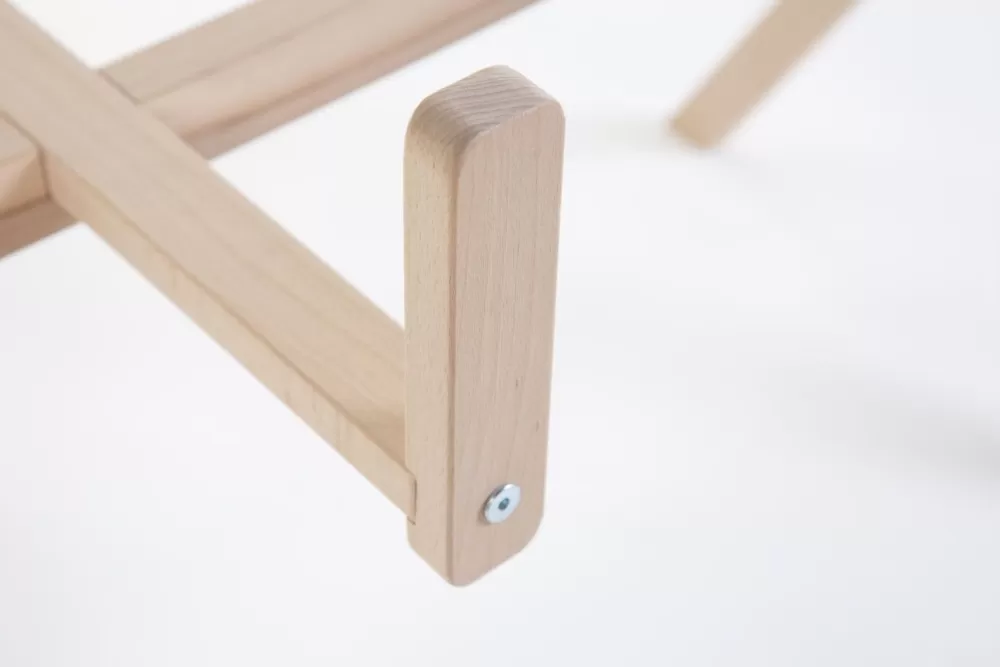 Fashion Childhome Tipi Staander Voor Moses Mand + Baby Gym - Hout - Naturel